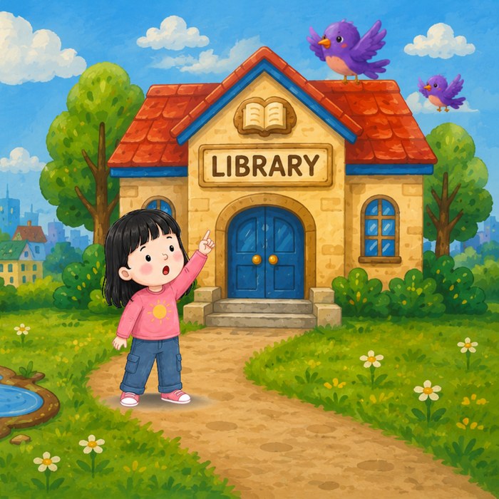 Library scene
